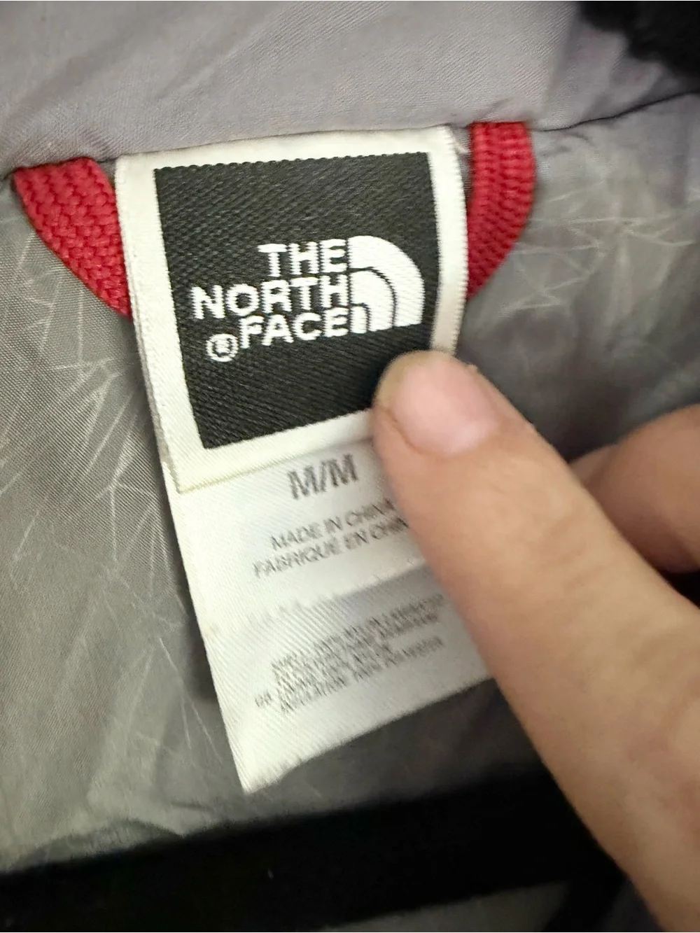The North Face HyVent Men’s Jacket Khaki with Blue Accents Size M